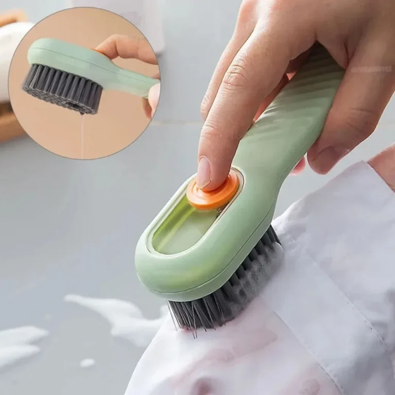 1/2Pcs Multifunction Shoe Cleaning Brush with Liquid Shoe Dispenser photo review