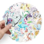 50 Piece MINISO Pokemon Waterproof Stickers DIY For Phones Laptop Car Sticker - Image 5