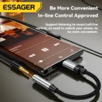 Essager Lightning to 3.5mm Audio Jack Adapter For iPhone - Image 3