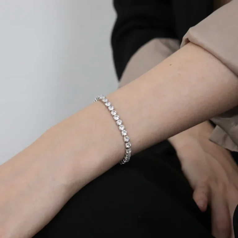 17/19CM Tennis Bracelet Cubic Zirconia Iced Out Crystal Chain Bracelet for Women Luxury Men Bracelet Chain Homme Jewelry Gifts photo review