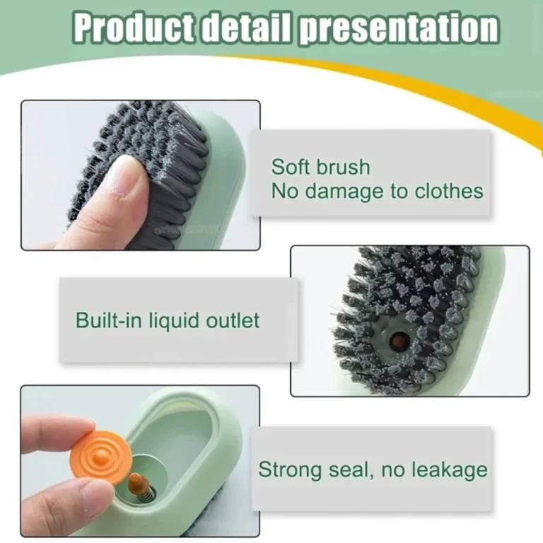 1/2Pcs Multifunction Shoe Cleaning Brush with Liquid Shoe Dispenser photo review