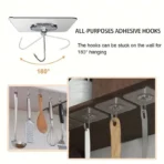 1-100 Pcs Transparent Self adhesive Wall Hooks - Image 7