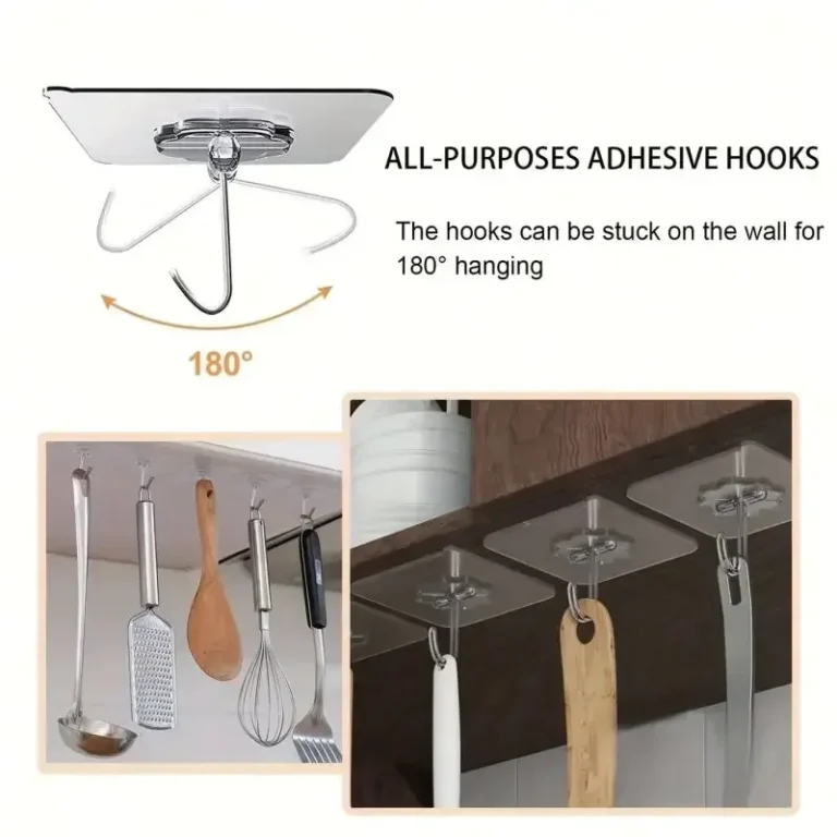 1-100 Pcs Transparent Self adhesive Wall Hooks photo review
