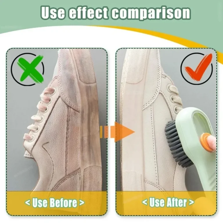 1/2Pcs Multifunction Shoe Cleaning Brush with Liquid Shoe Dispenser photo review