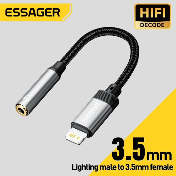 Essager Lightning to 3.5mm Audio Jack Adapter For iPhone