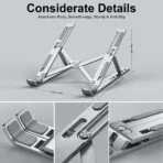 Portable Laptop Aluminium Stand  for Lap Top - Image 6