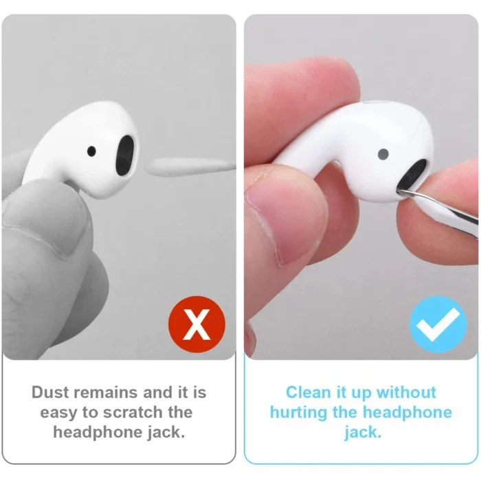 Airpods, IPhones And Bluetooth Earphone Cleaning Pen – 3-in-1 Multifunctional Kit - Image 7