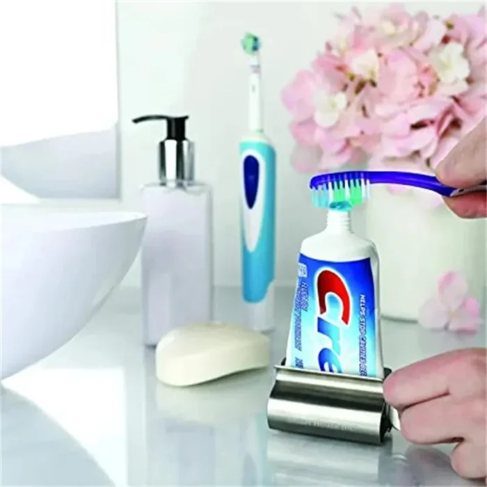 Stainless Steel Wringer Roller Toothpaste Squeezer Dispenser - Image 3