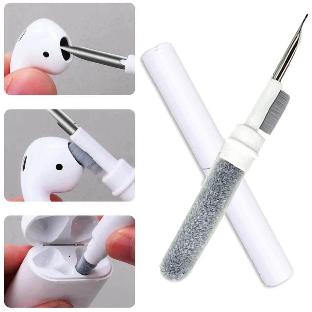 kf-S7c87975ed769442bbc8673835d880060S Airpods, IPhones And Bluetooth Earphone Cleaning Pen – 3-in-1 Multifunctional Kit - Image 1