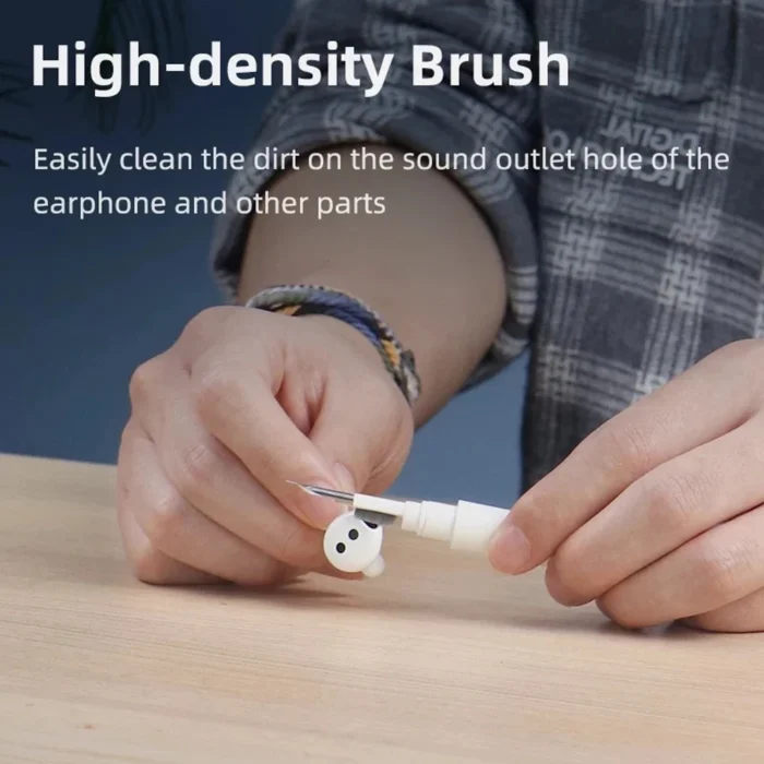 Airpods, IPhones And Bluetooth Earphone Cleaning Pen – 3-in-1 Multifunctional Kit - Image 3