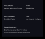 Magnetic-Silicone Vacuum Suction Bracket For Mobile Phones, Car Dashboard Rotating Holder - Image 3