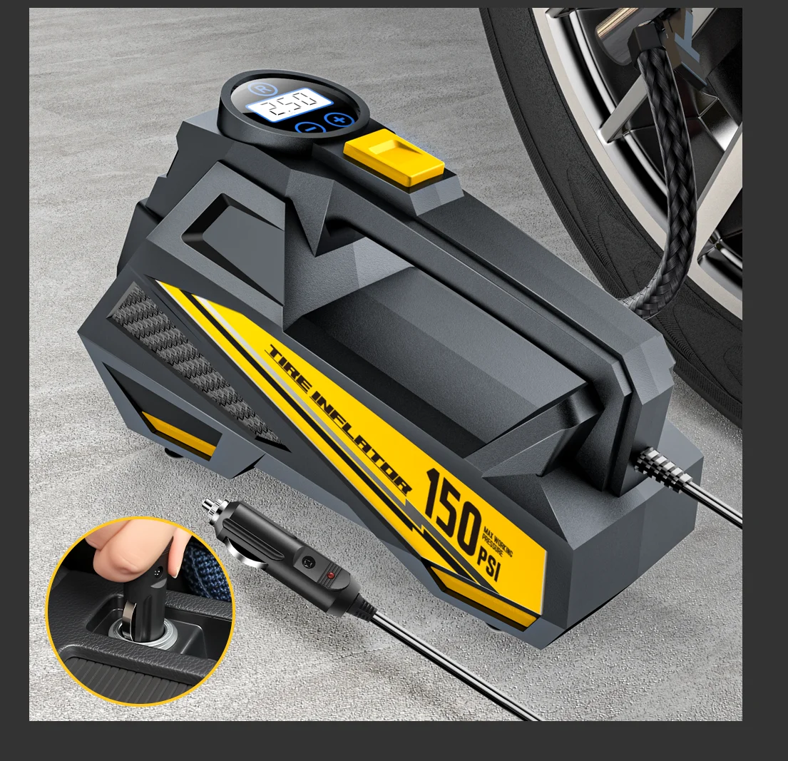 kf-S1e2d514965ba412e96d8006bb2de51a6a Portable Car Electric Air Pump - Image 1
