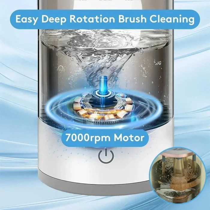 3 In 1 Automatic Electric Makeup Brush Cleaner Stand - Image 2