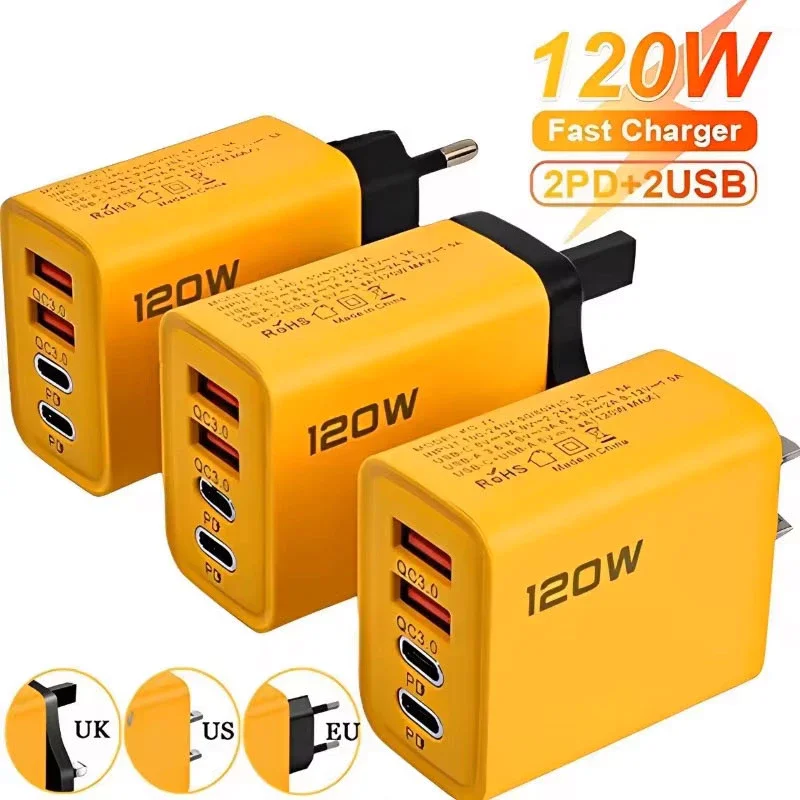kf-S7e338703c63144868bc666b4098dc419L 4 Ports USB C PD Charger Quick Charge 3.0 Type C USB - Image 1