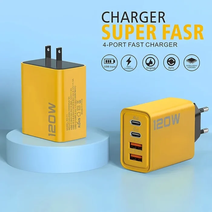 4 Ports USB C PD Charger Quick Charge 3.0 Type C USB - Image 3