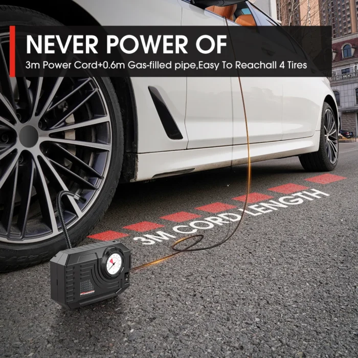 CARSUN Mini Air Pump Tire Inflator - Image 3
