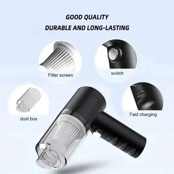 Wireless Car Vacuum - Wet Dry Dual-use Cordless Cleaner - Image 3