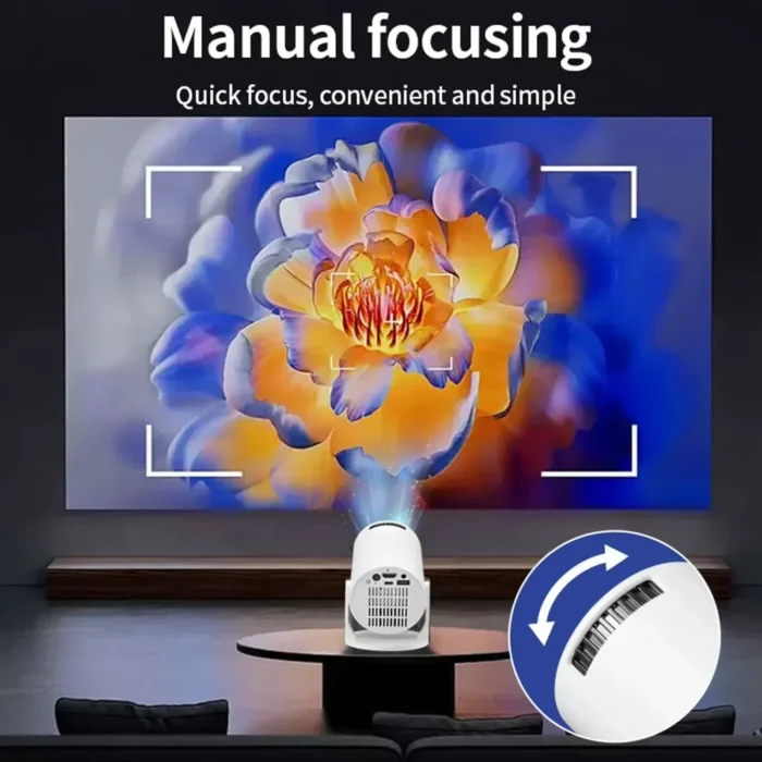 HY200 1080P Portable Projector New 270 Adjustable Angle Movie Projector for Phone Laptop TV Box Speaker HDMI USB Input ﻿ - Image 3